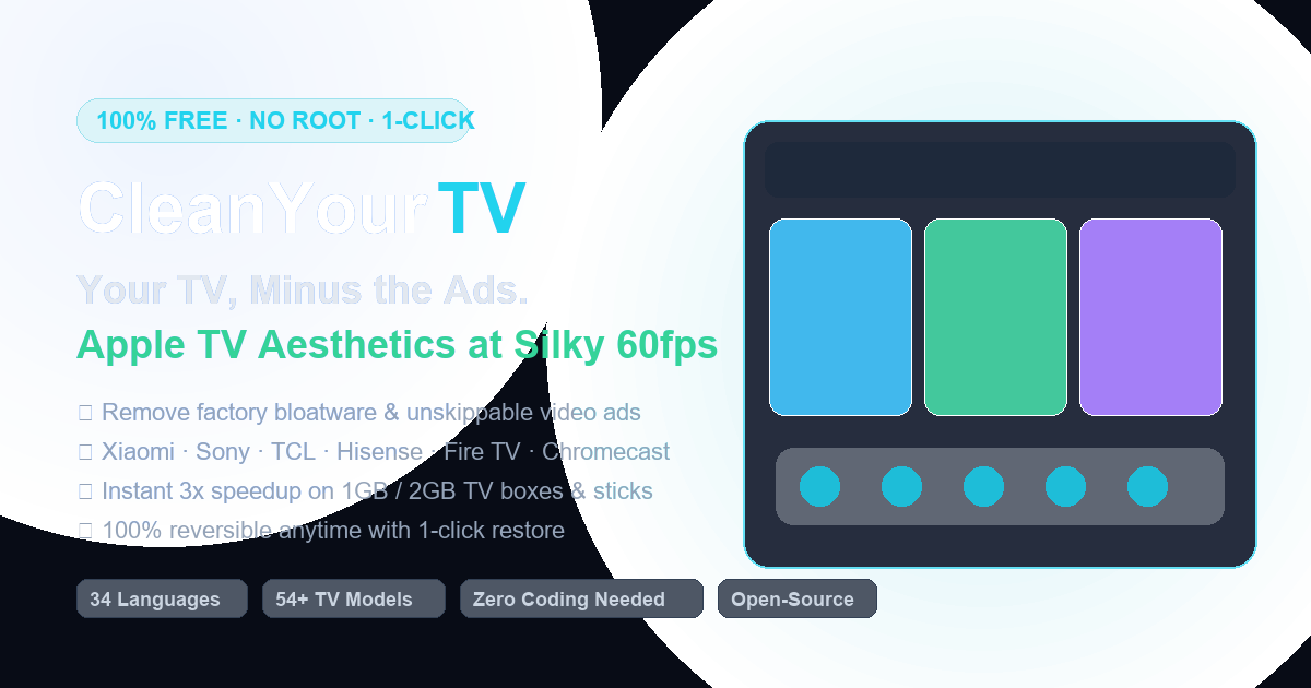 CleanYourTV — TV package cleanup